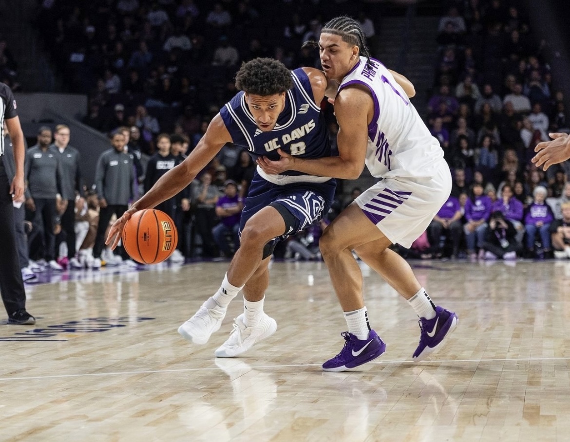 Derek Sangster basketball action